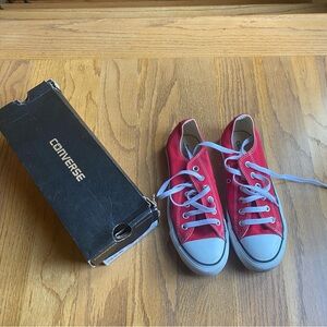 Converse Red and White Women's Sneakers